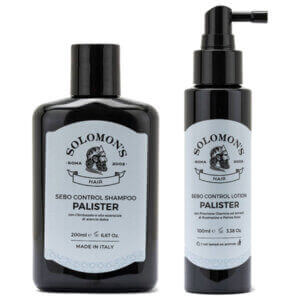 Solomon's Hair Sebo Control shampoo ja hoitoneste aloitussetti rasvoittuvalle hiuspohjalle