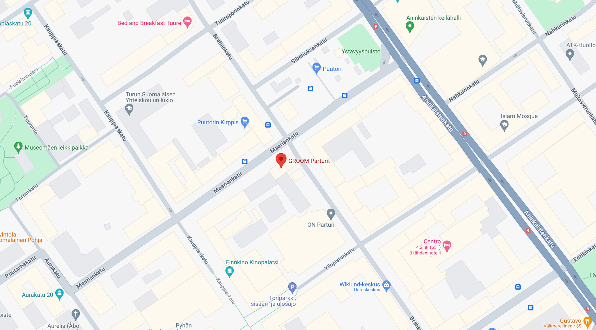 groom aura parturi turku mariankatu