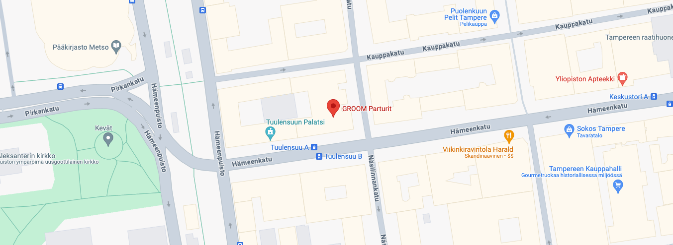 parturi tampere groom moro