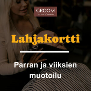 Parran ja viiksien muotoilu (30min)