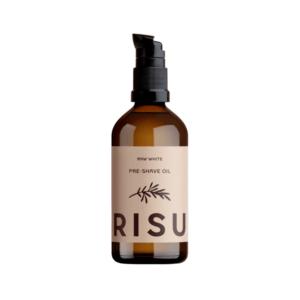 Risu Raw White Pre-Shave Oil 100ml -hajusteeton parranajoöljy